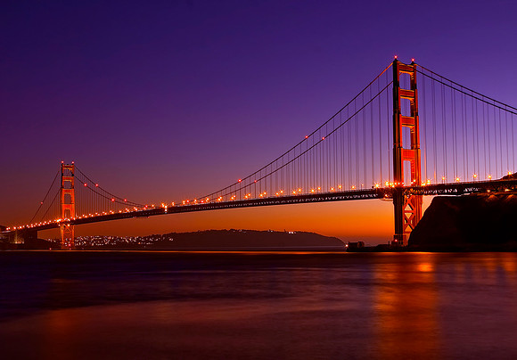 Glowing Golden Gate