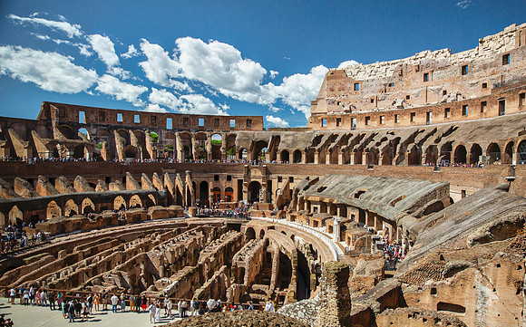 Inside the Colosseum